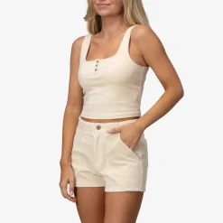 All Day Corduroy Crop Tank Top